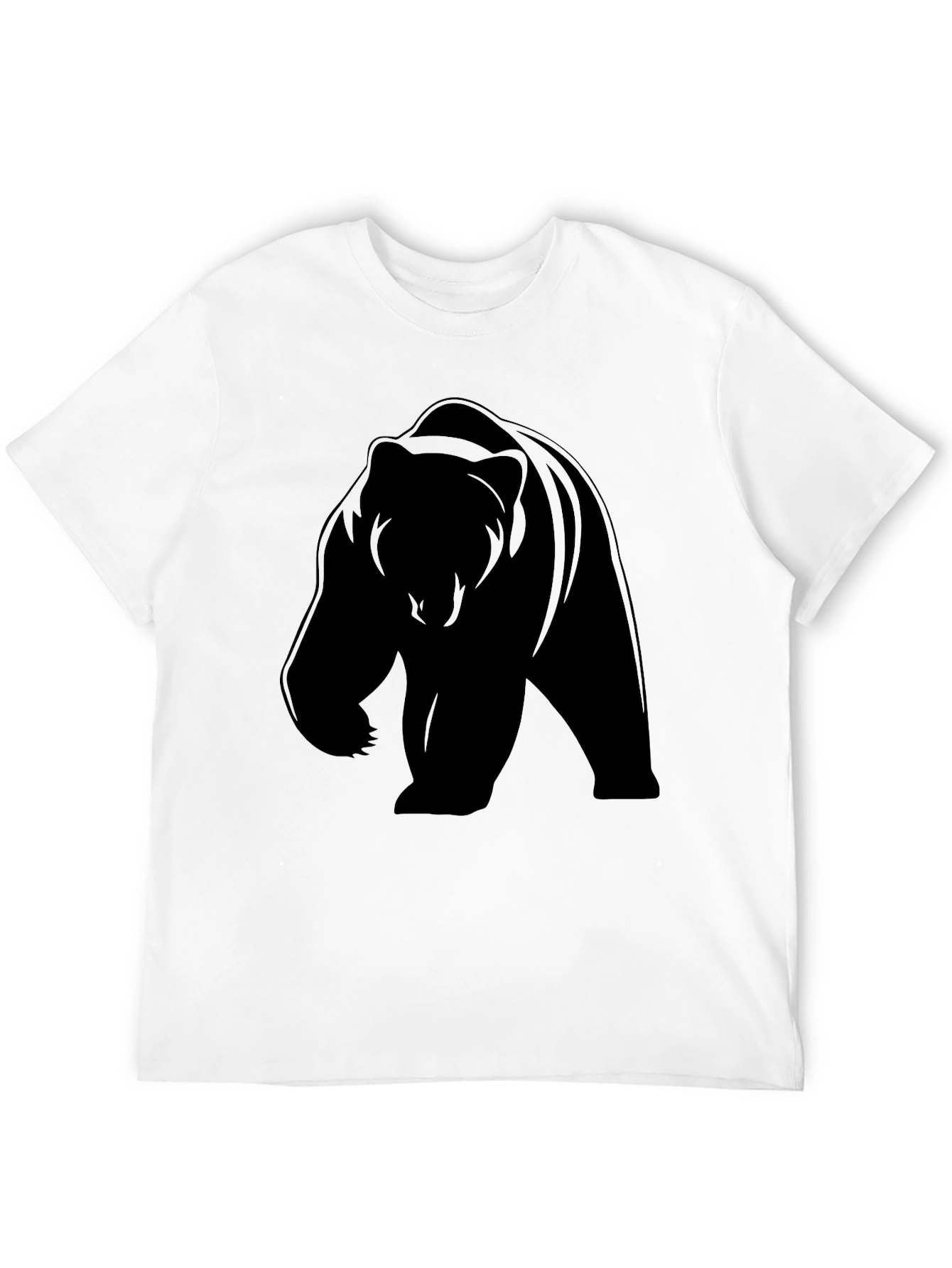 Bear Silhouette Black T-Shirt