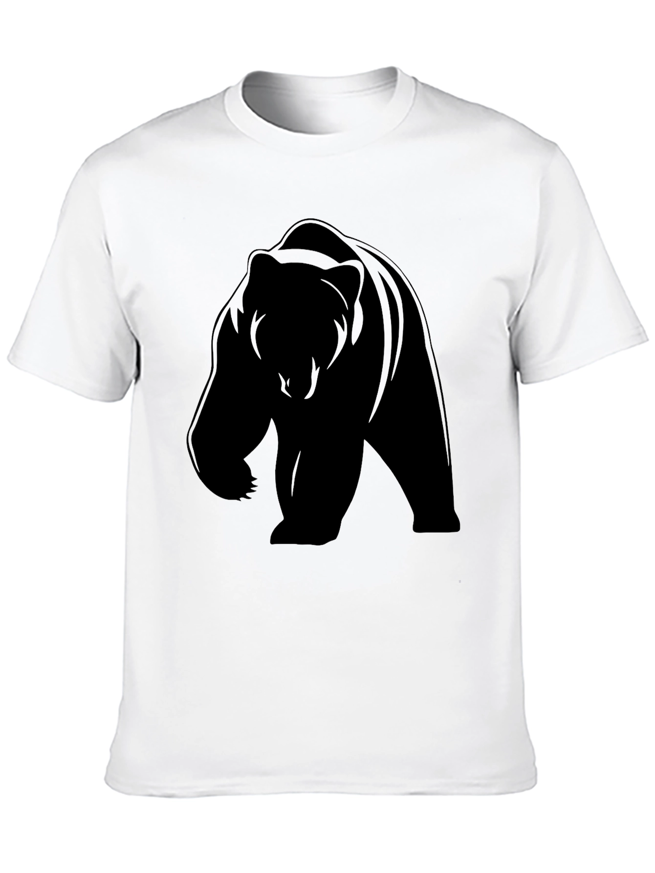 Bear Silhouette Black T-Shirt