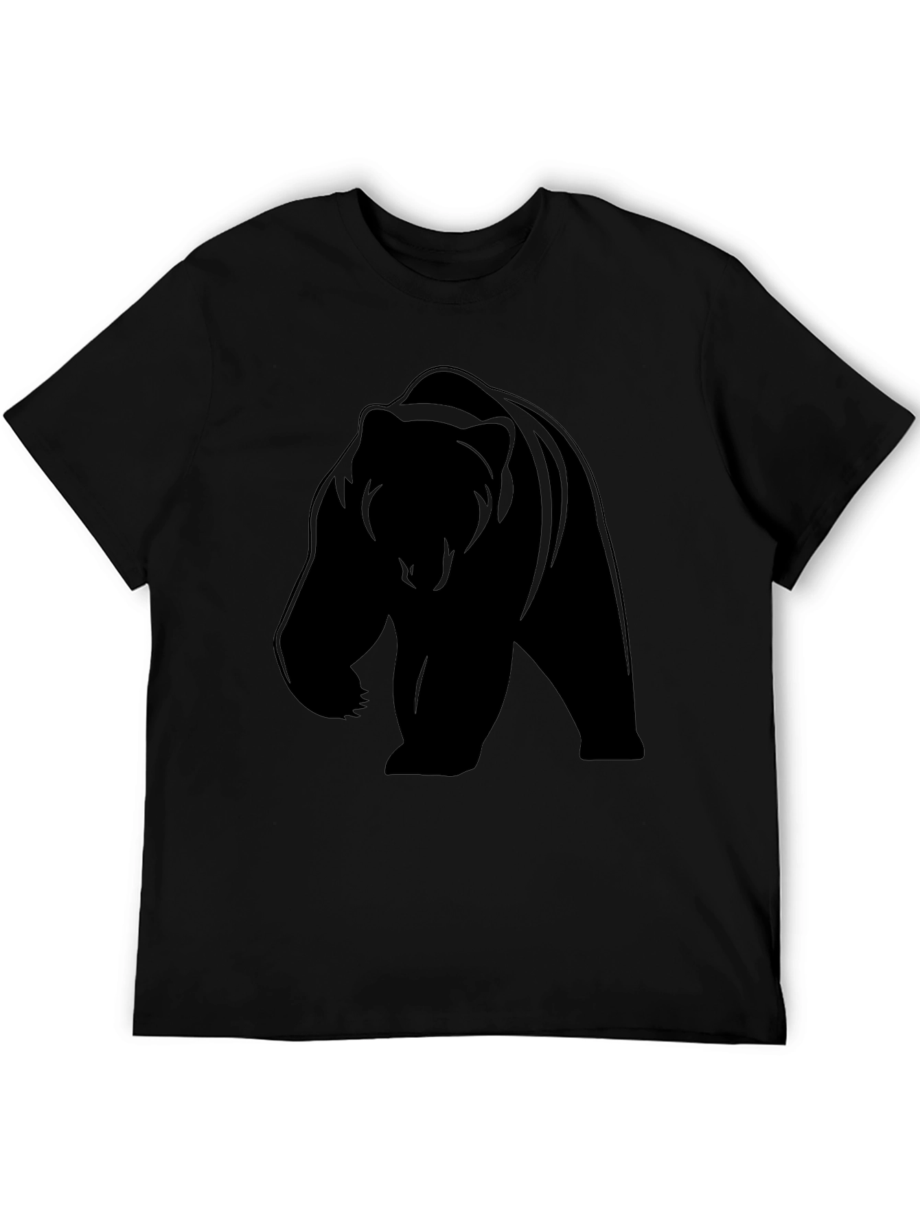 Bear Silhouette Black T-Shirt