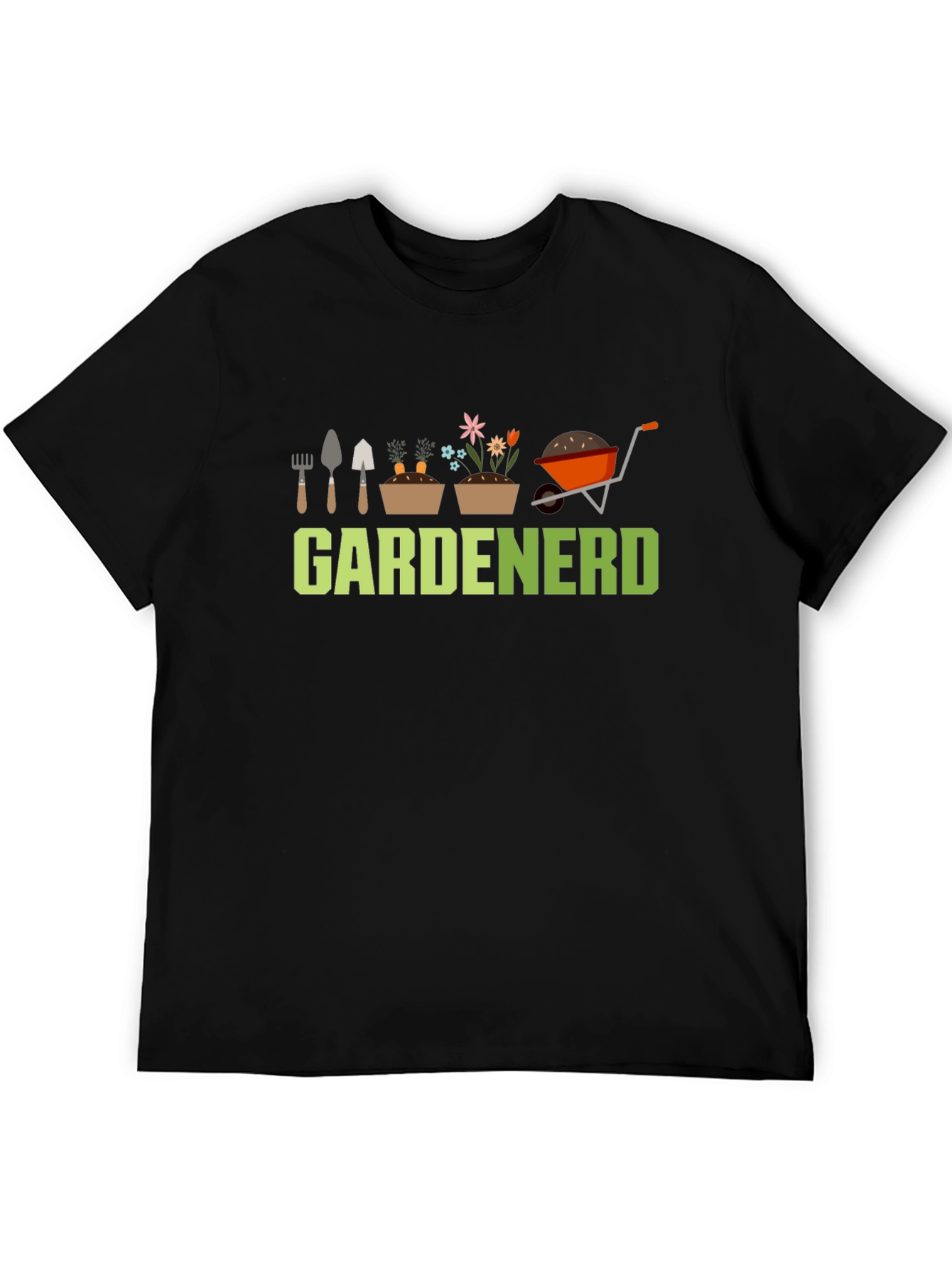Gardenerd Graphic Tee - Black Cotton T-Shirt