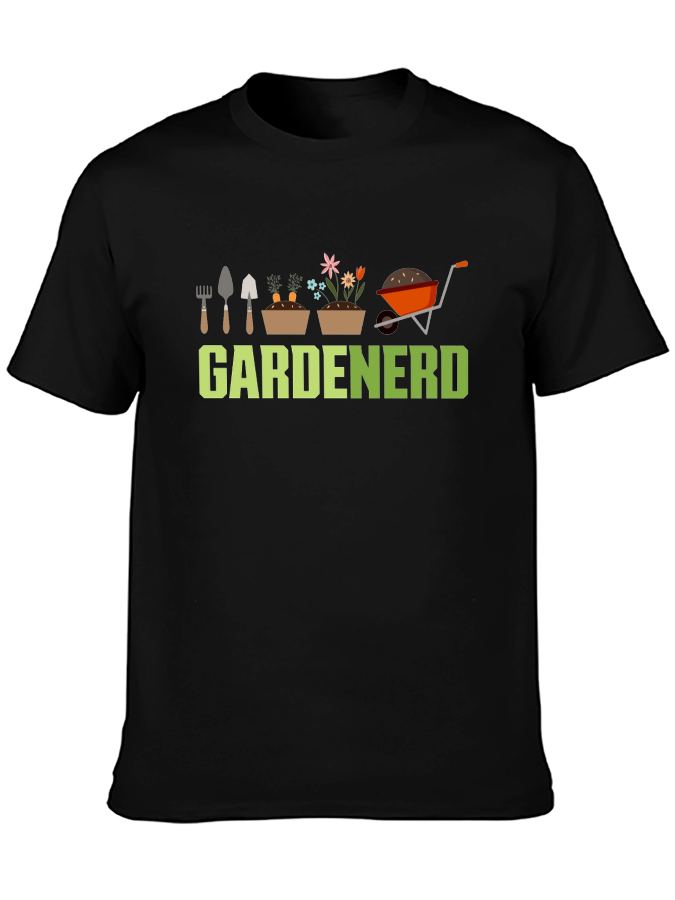 Gardenerd Graphic Tee - Black Cotton T-Shirt