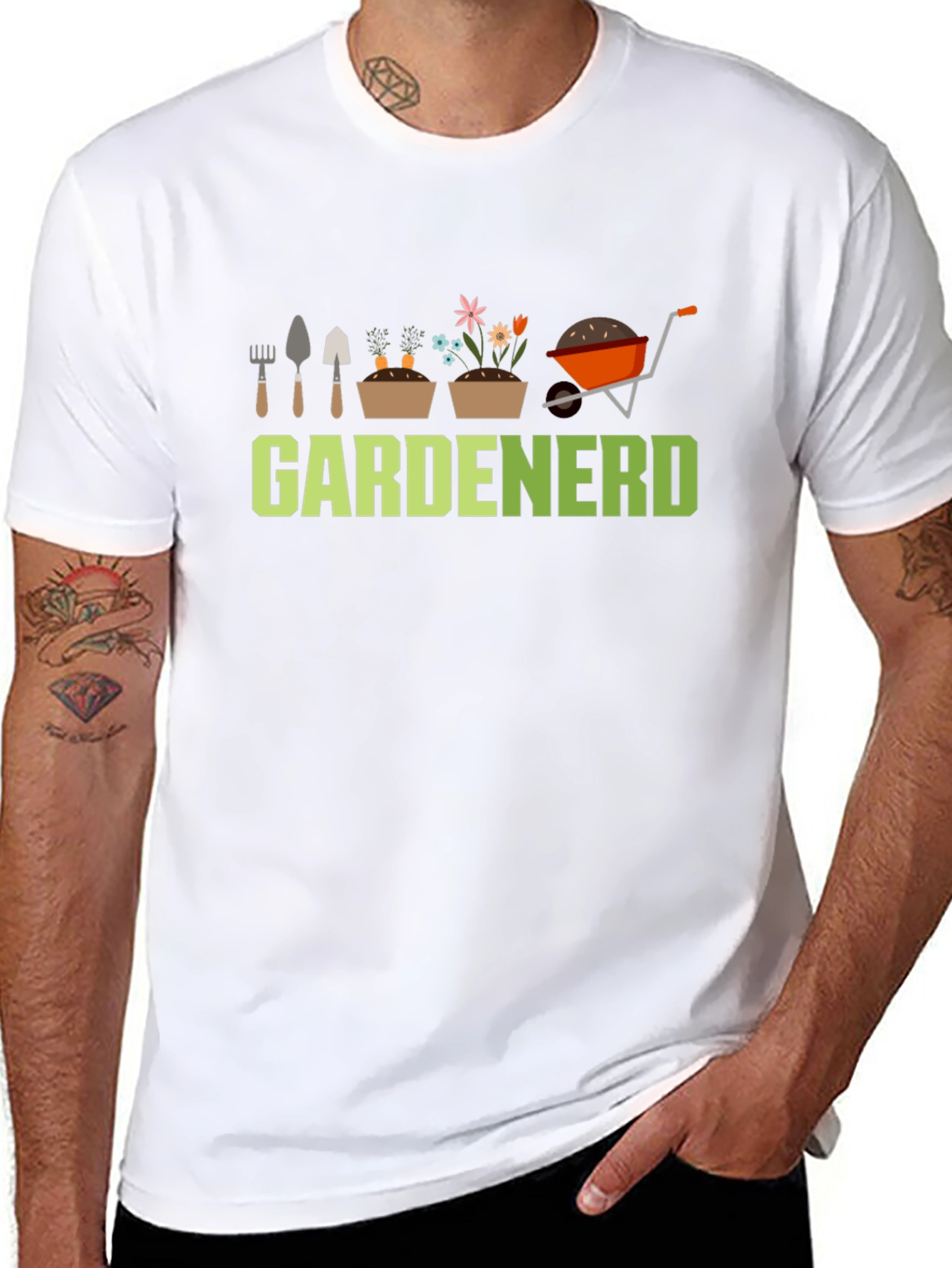 Gardenerd Graphic Tee - Black Cotton T-Shirt