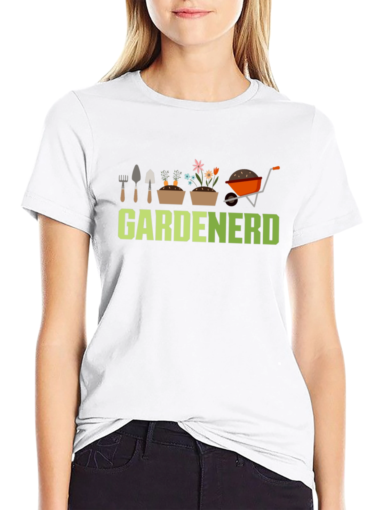 Gardenerd Graphic Tee - Black Cotton T-Shirt