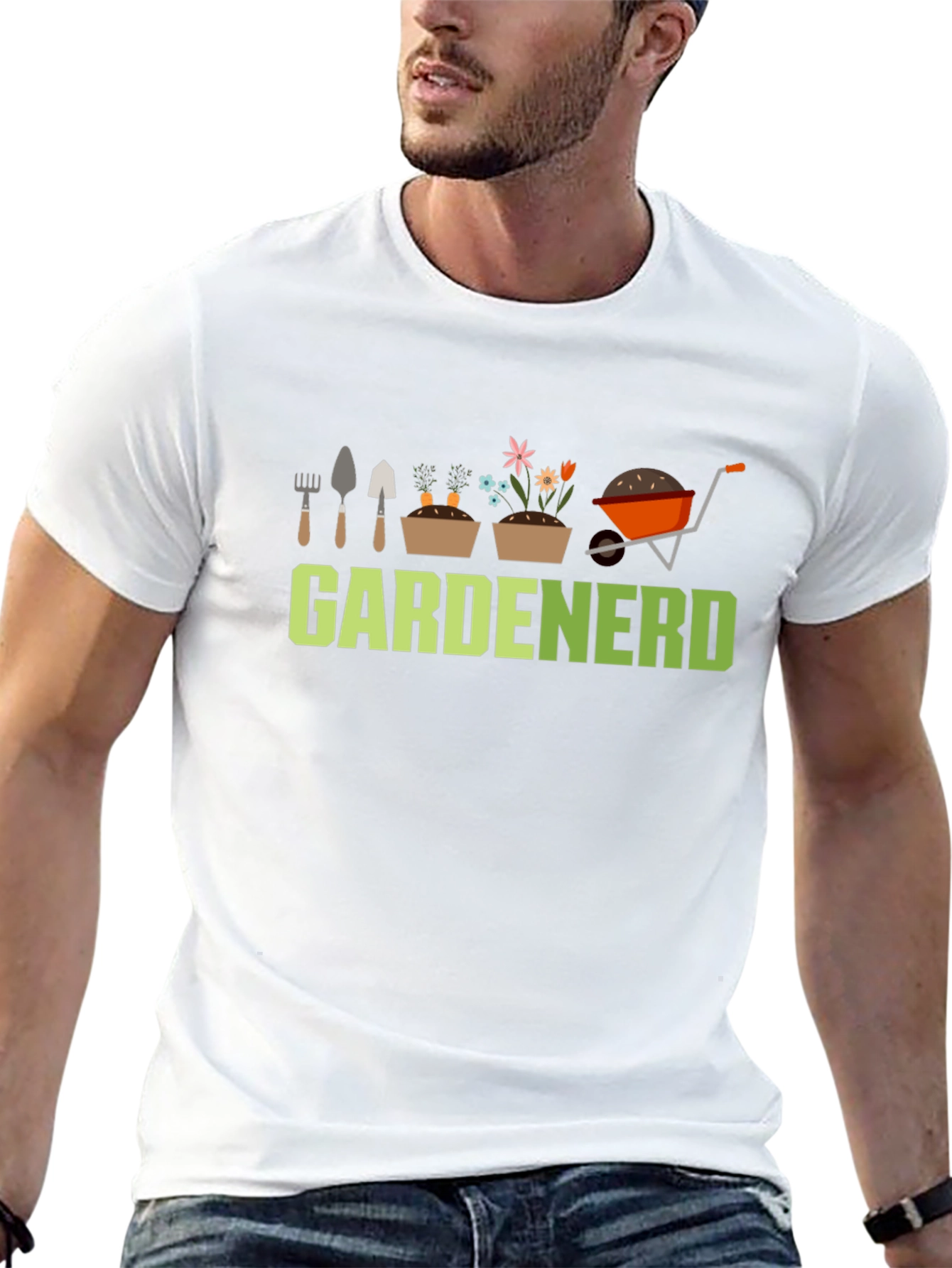 Gardenerd Graphic Tee - Black Cotton T-Shirt