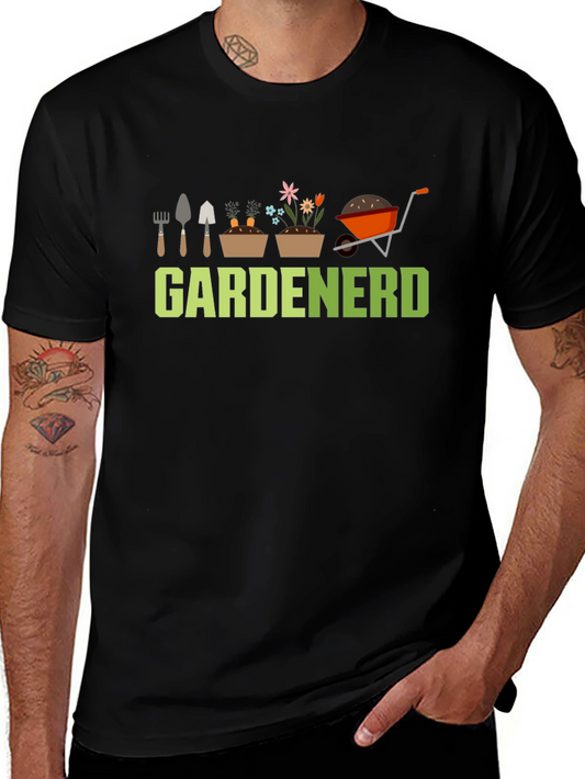 Gardenerd Graphic Tee - Black Cotton T-Shirt