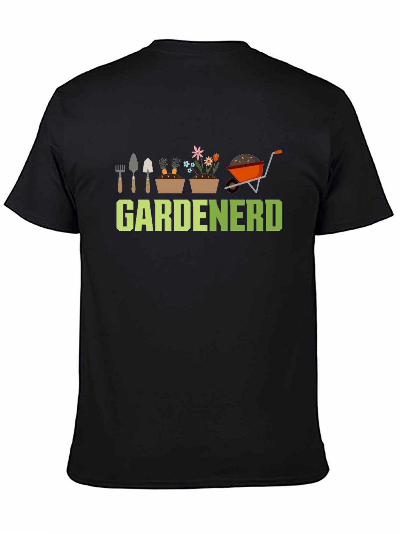 Gardenerd Graphic Tee - Black Cotton T-Shirt