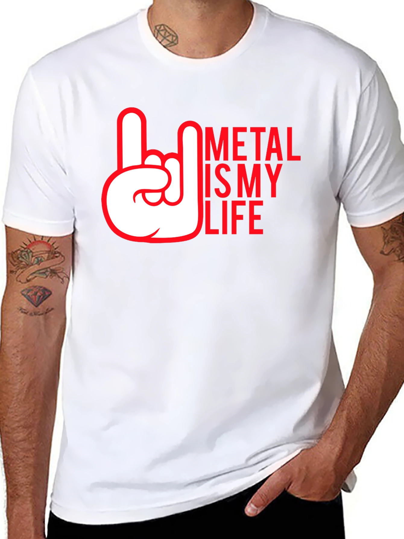 Metal is My Life Graphic Tee - Rock On!