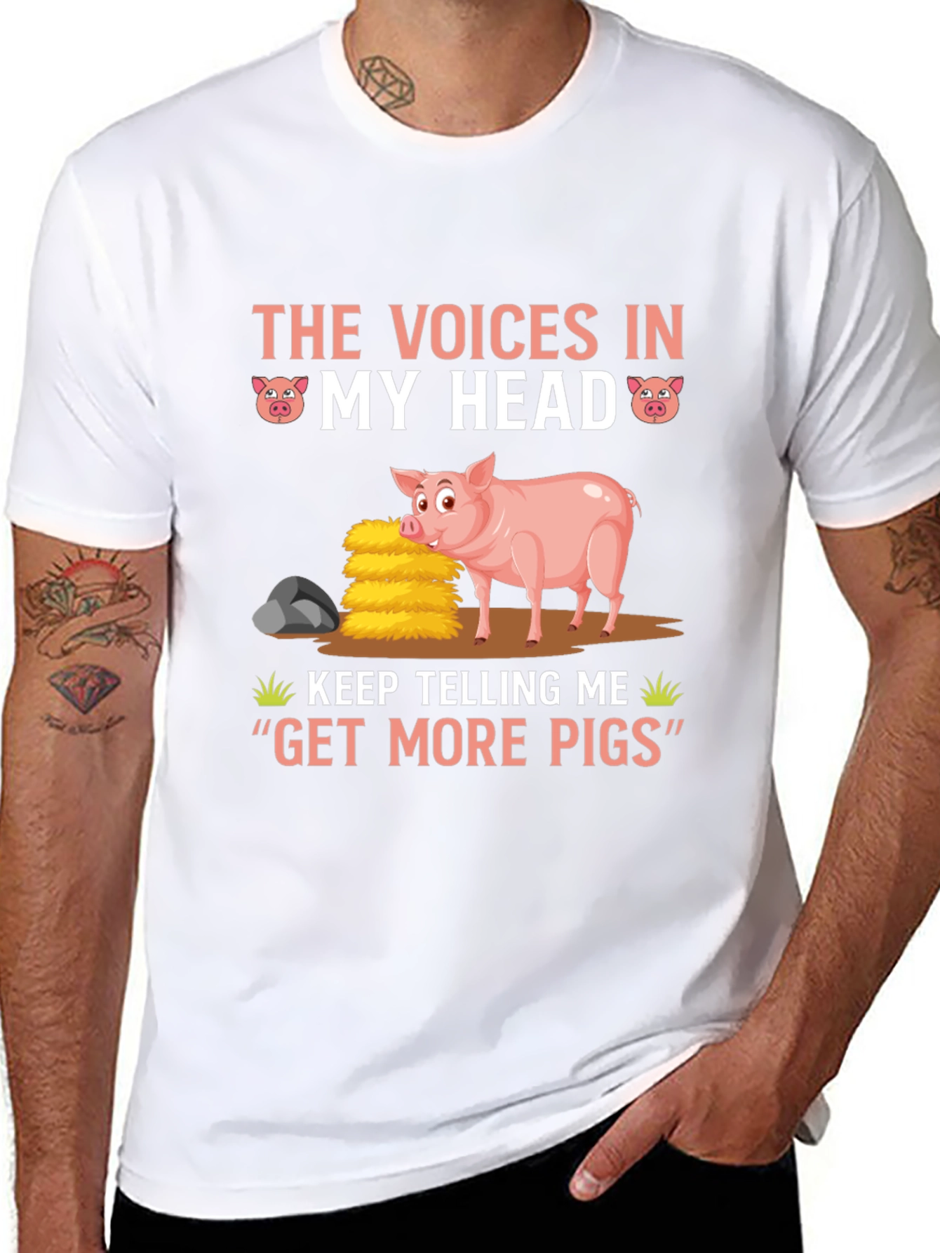 Voices in My Head Pig T-Shirt