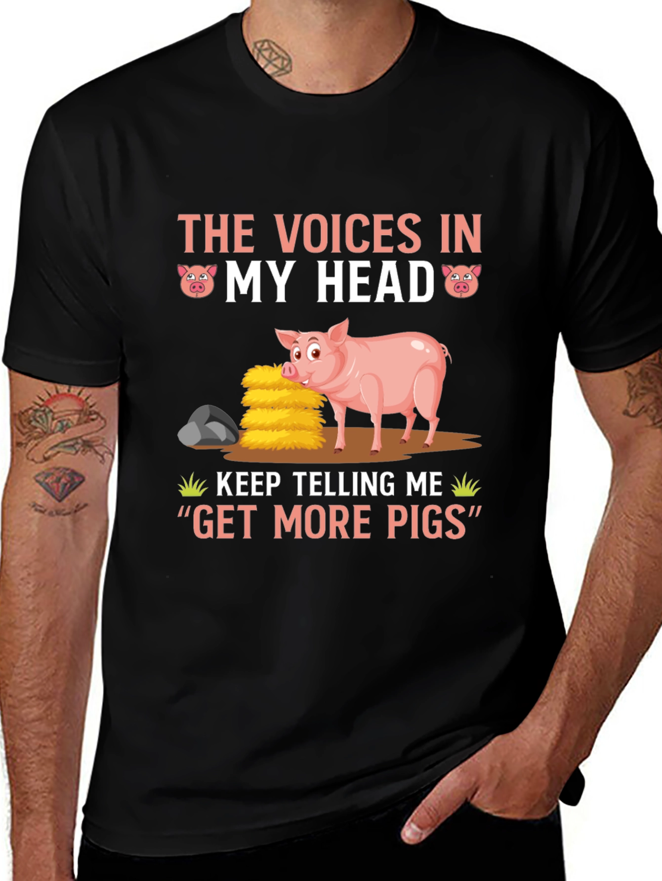 Voices in My Head Pig T-Shirt