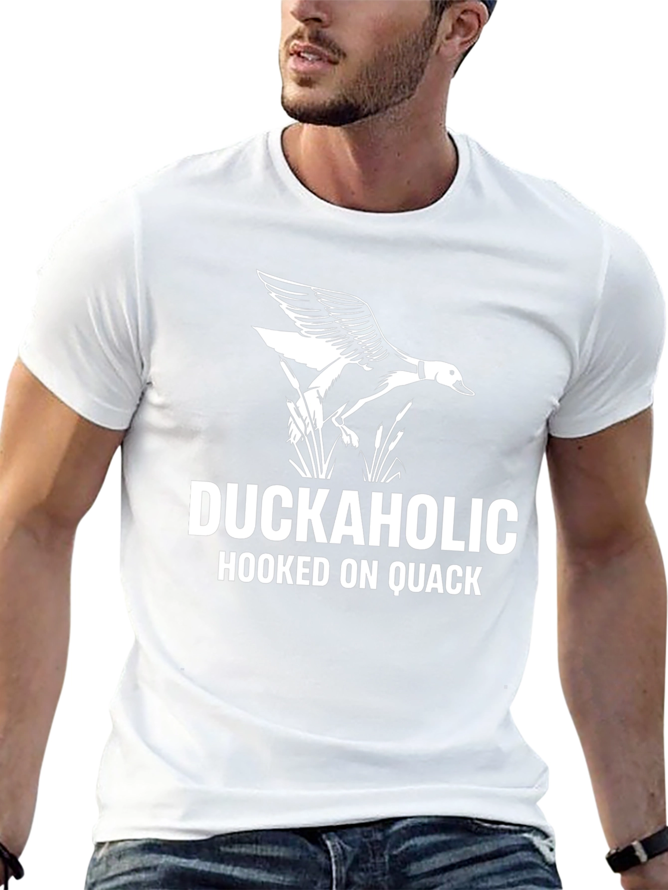 Duckaholic T-Shirt: Hooked on Quack Mens