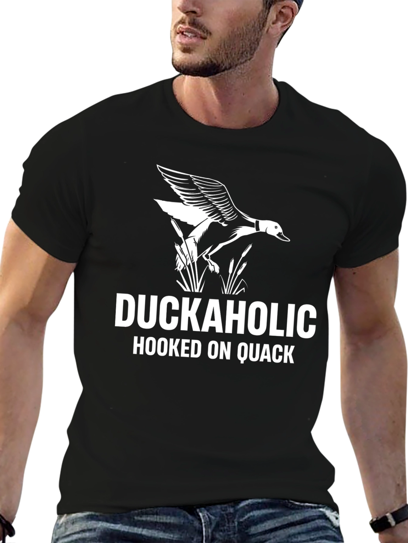 Duckaholic T-Shirt: Hooked on Quack Mens