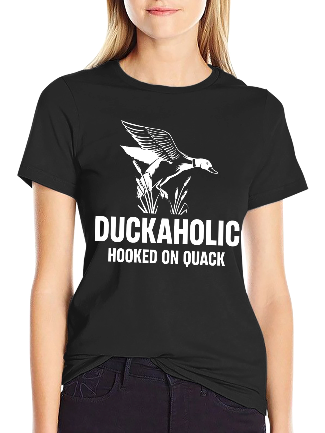 Duckaholic T-Shirt: Hooked on Quack Mens
