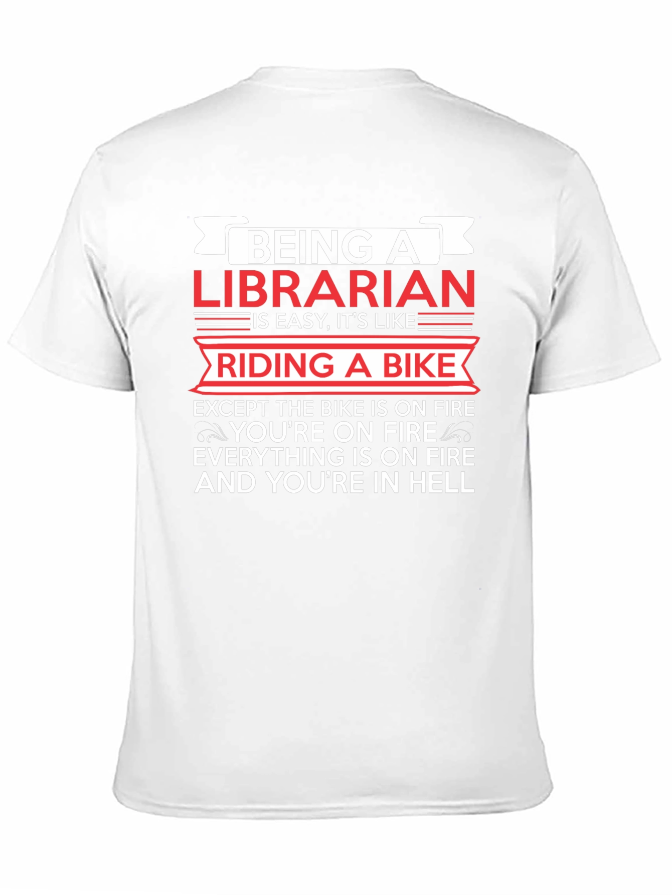 Librarian on Fire Graphic T-Shirt