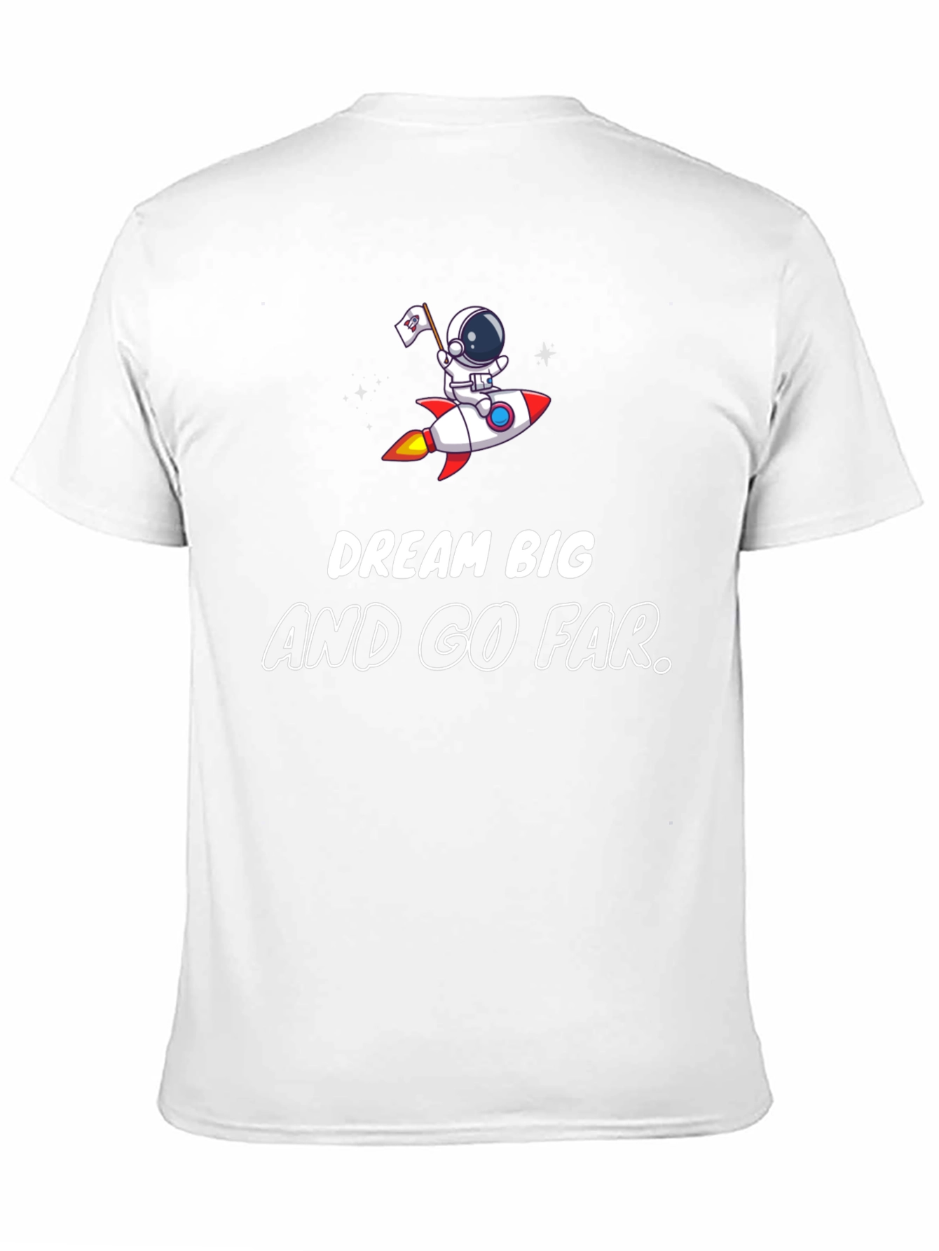 Dream Big Graphic Tee - Astronaut & Rocket