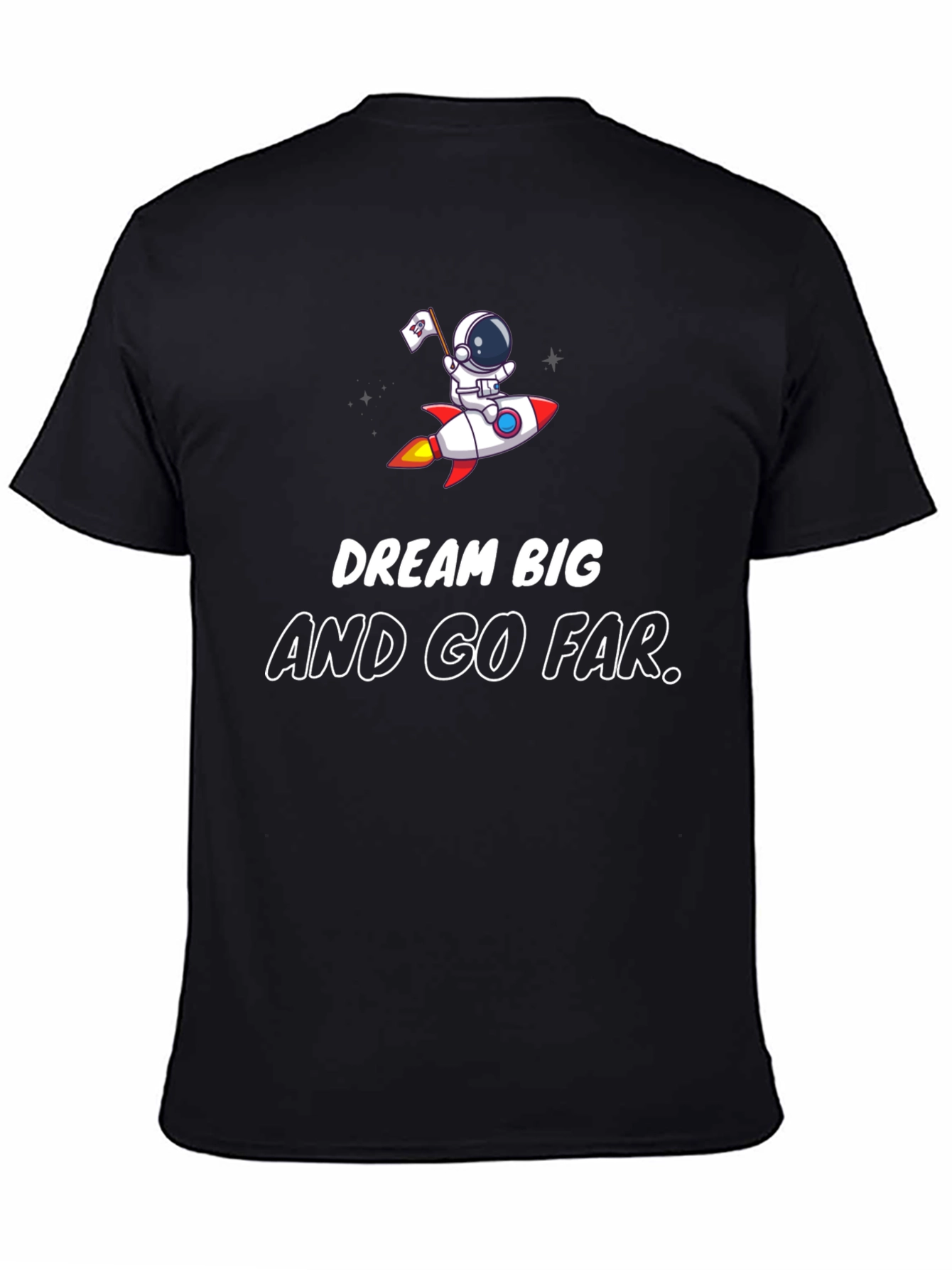 Dream Big Graphic Tee - Astronaut & Rocket
