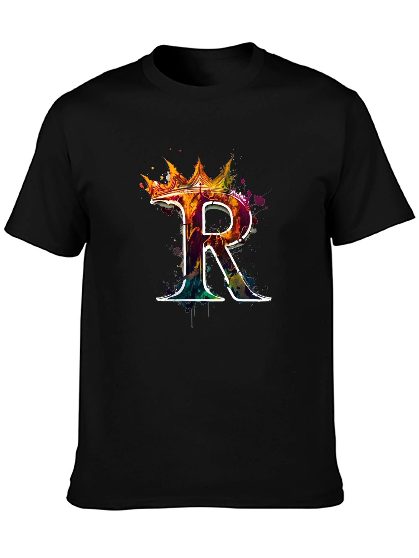 King R Graphic Black T-Shirt