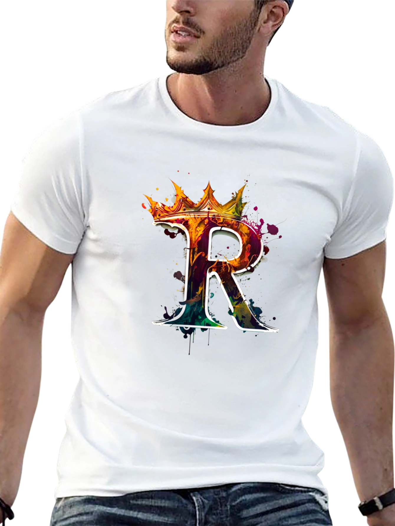 King R Graphic Black T-Shirt