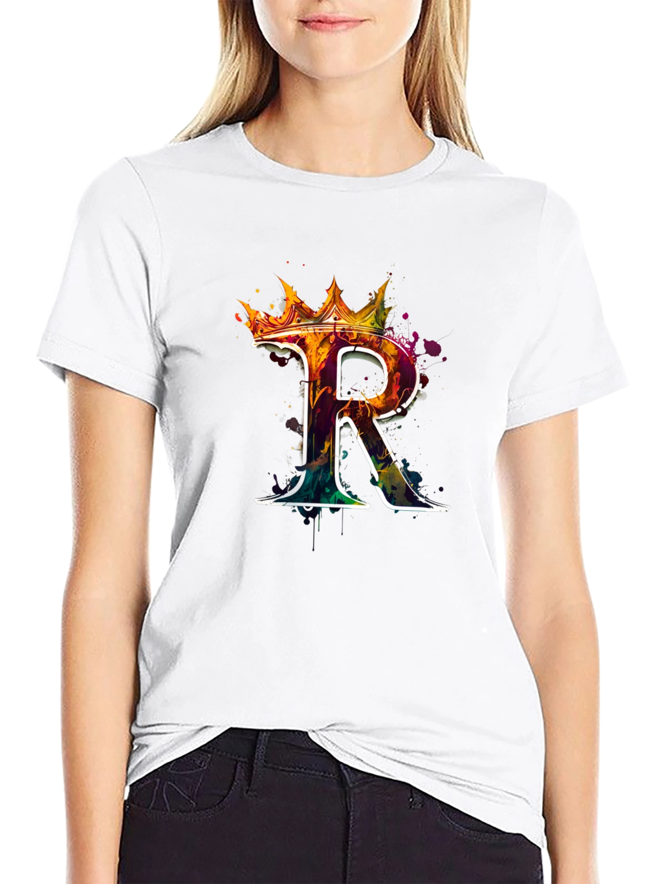 King R Graphic Black T-Shirt