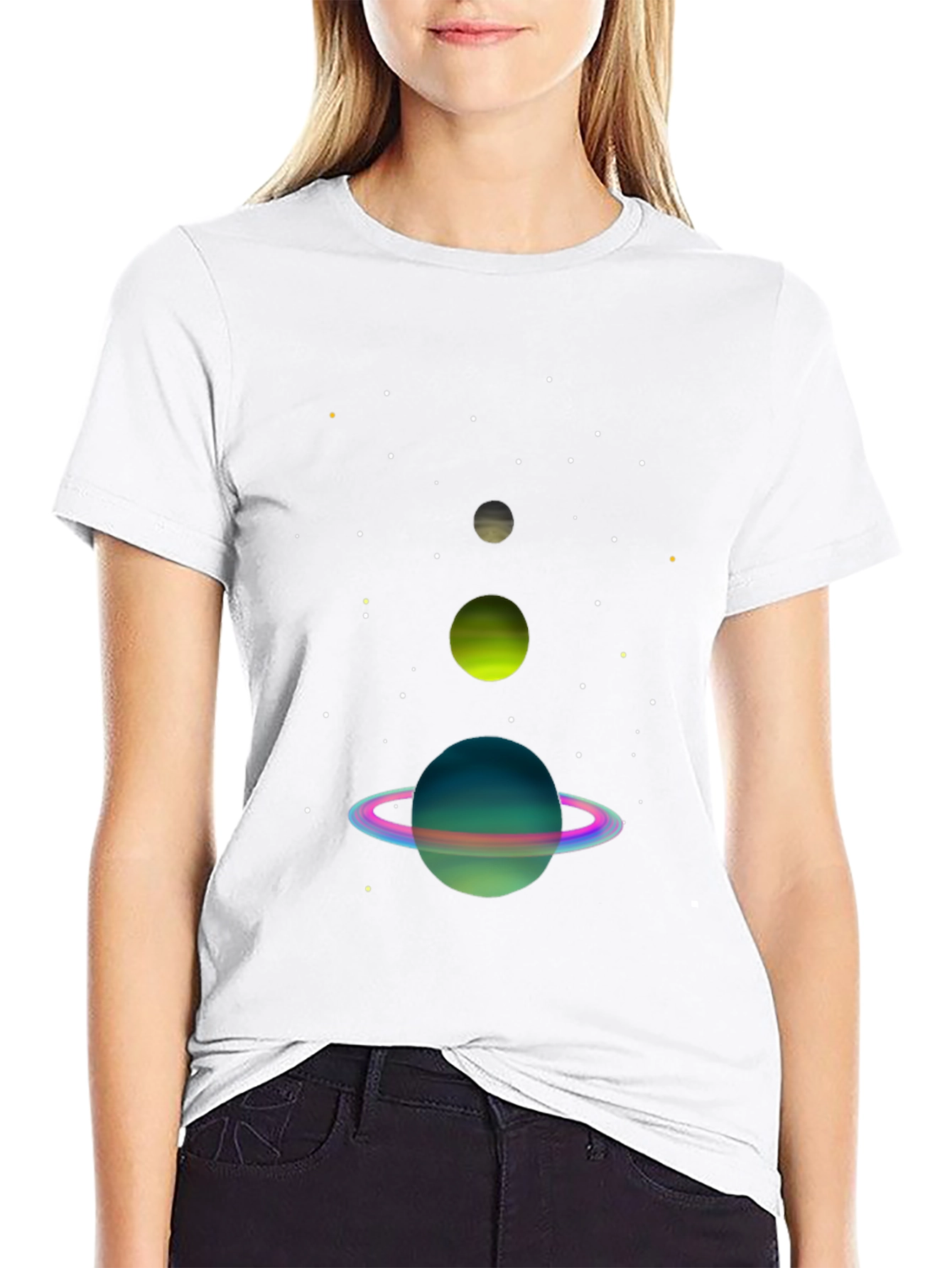 Space Planets Graphic Tee | Galaxy Dreams Shirt