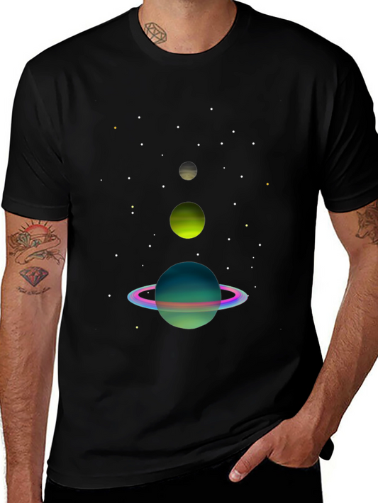 Space Planets Graphic Tee | Galaxy Dreams Shirt