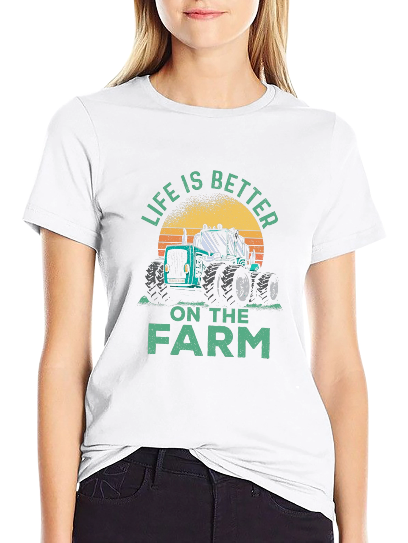 Life is Better on the Farm Tractor T-Shirt