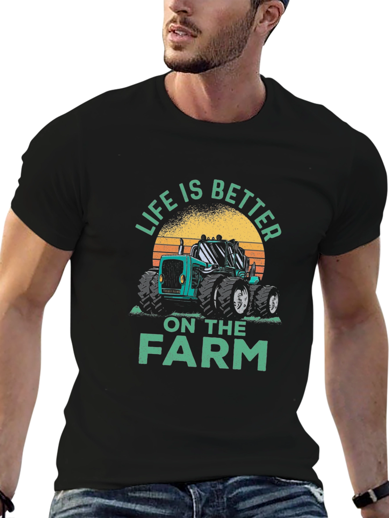 Life is Better on the Farm Tractor T-Shirt