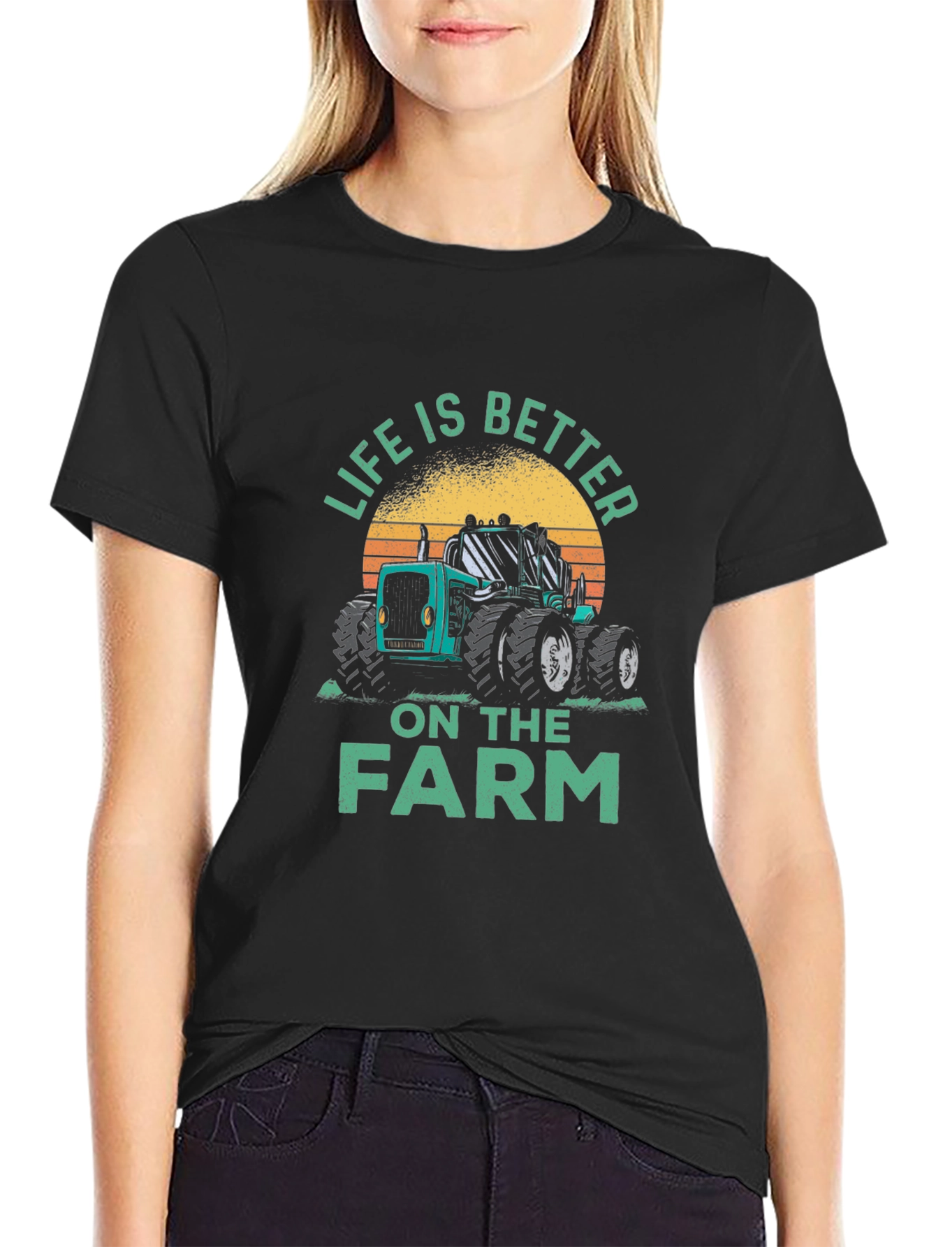 Life is Better on the Farm Tractor T-Shirt