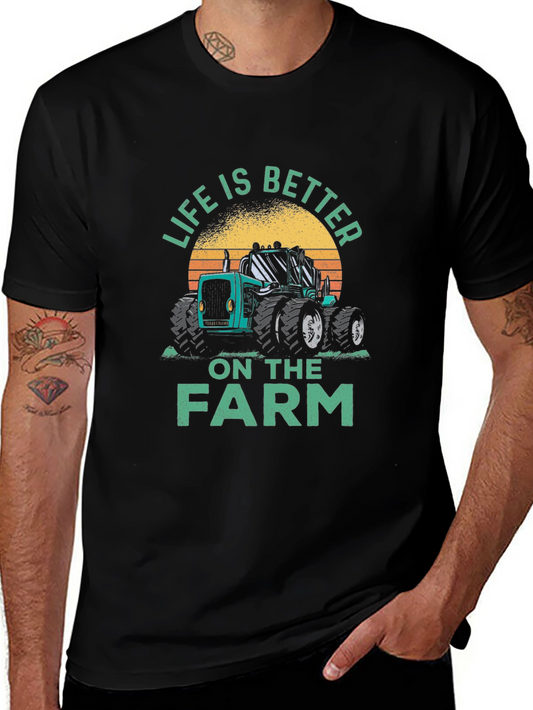 Life is Better on the Farm Tractor T-Shirt