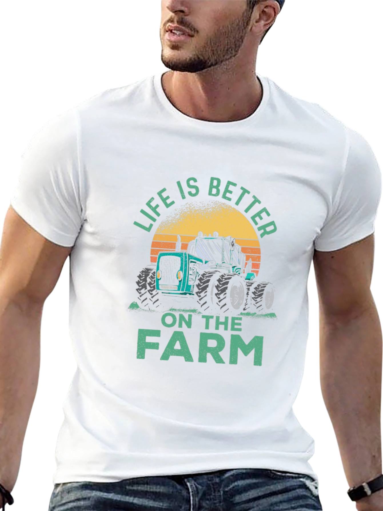 Life is Better on the Farm Tractor T-Shirt