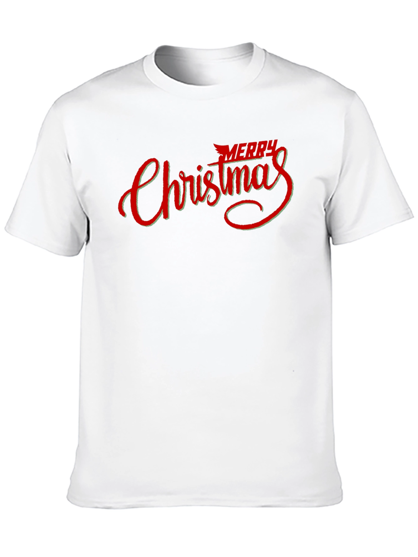Merry Christmas Graphic Black T-Shirt