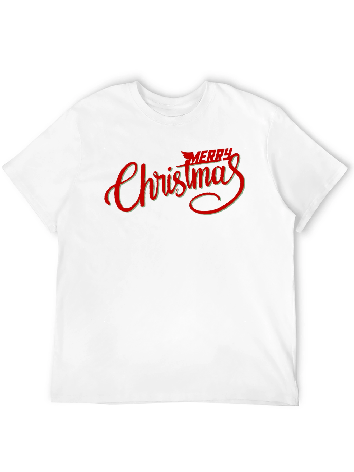 Merry Christmas Graphic Black T-Shirt