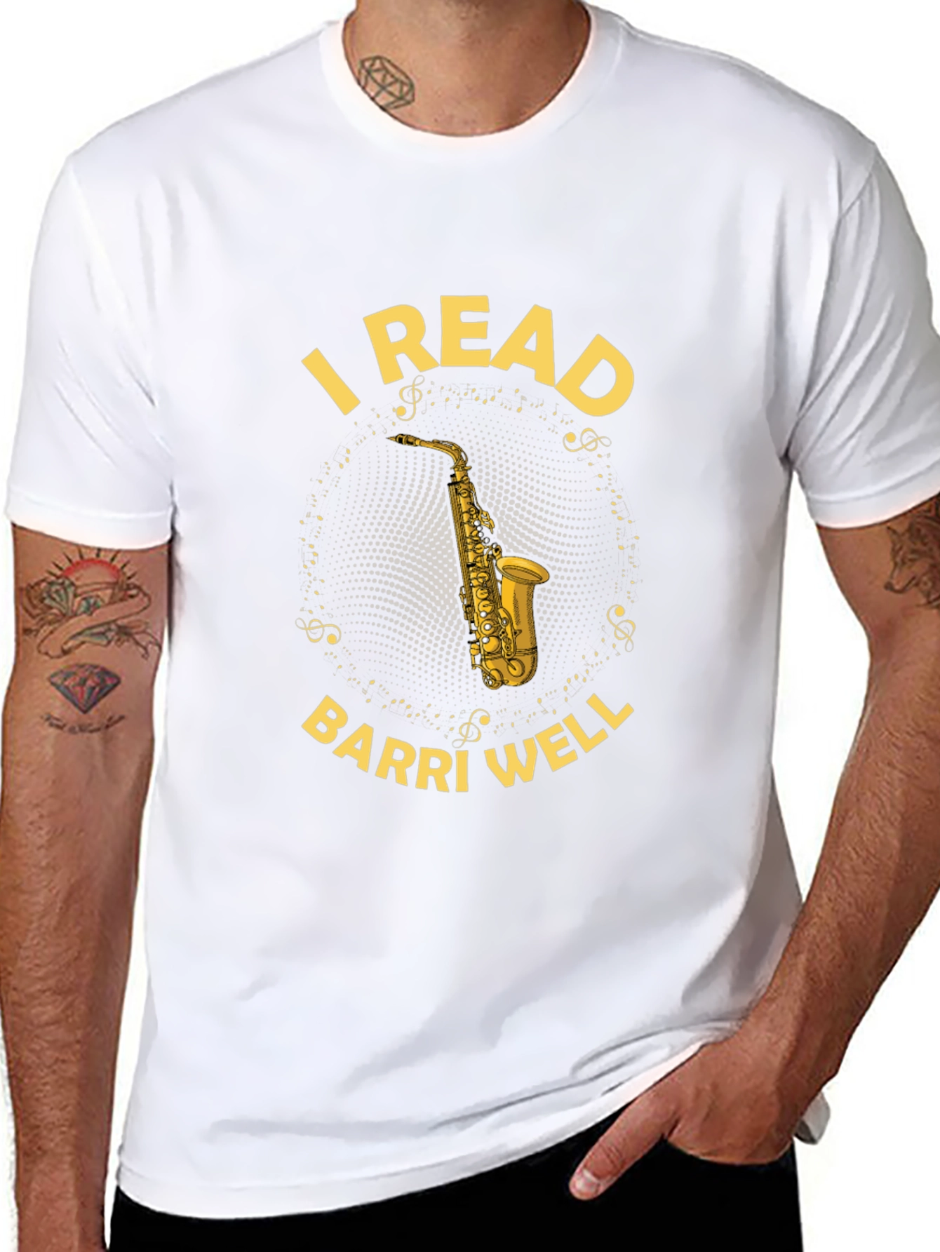 I Read Barri Well Saxophone T-Shirt