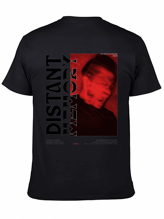 Distant Memory Graphic Tee - Black Crew Neck T-Shirt