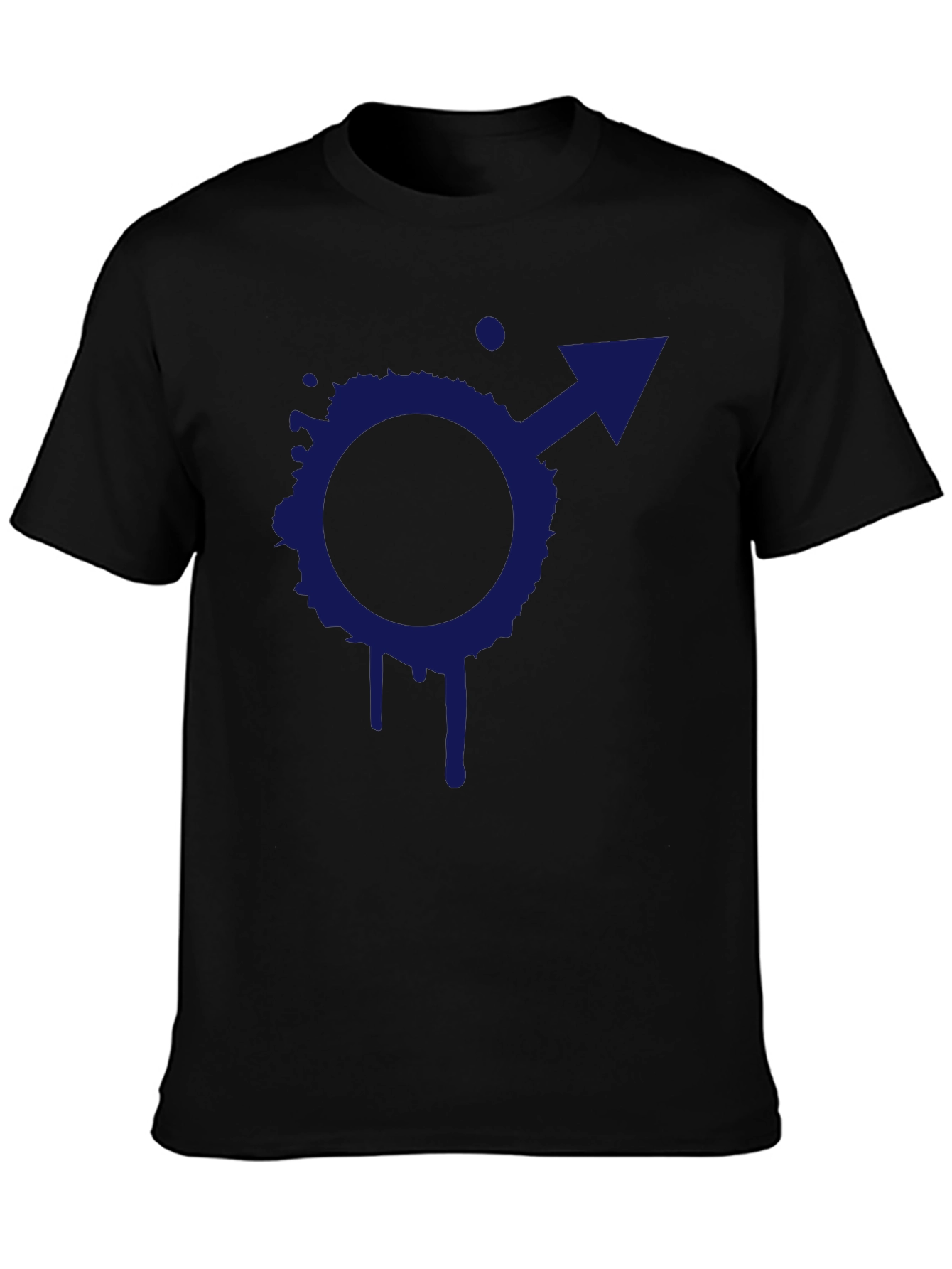 Cool Symbol Graphic Black T-Shirt