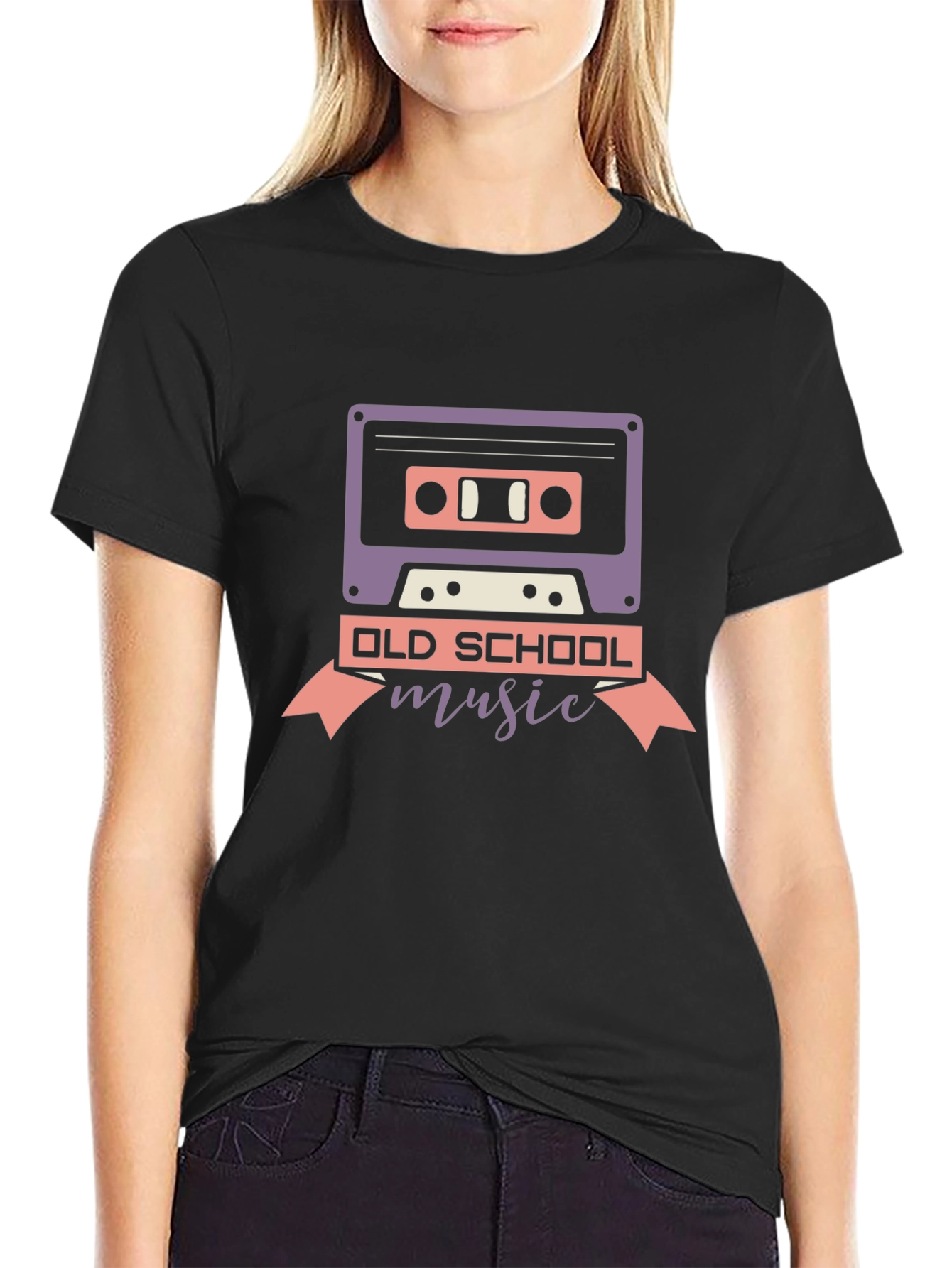 Old School Music Cassette Tape T-Shirt