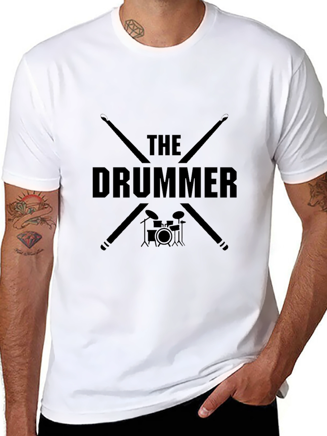 The Drummer Graphic Tee - Musician T-Shirt
