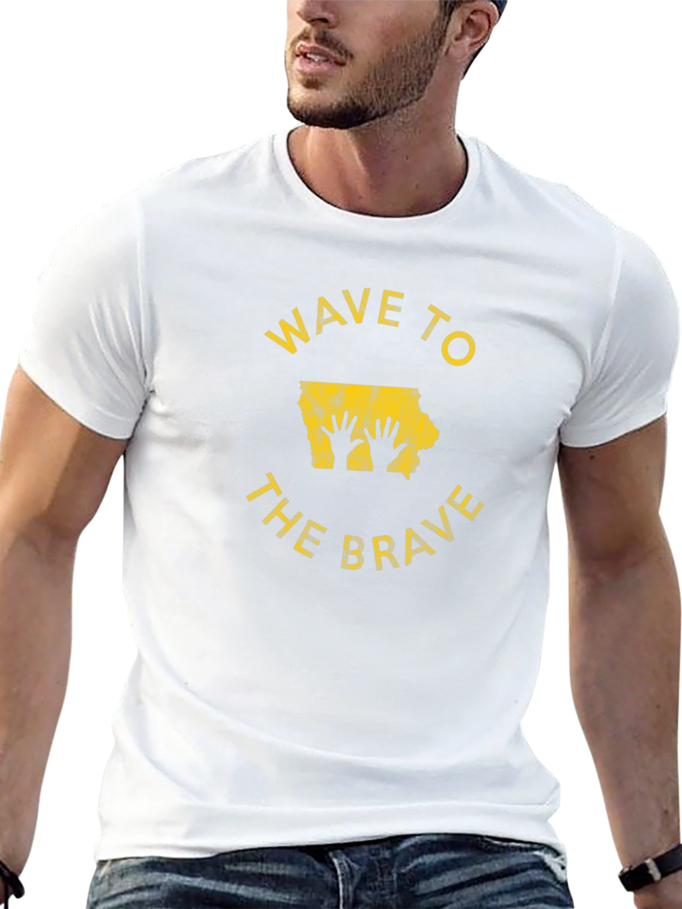 Wave to the Brave Iowa T-Shirt