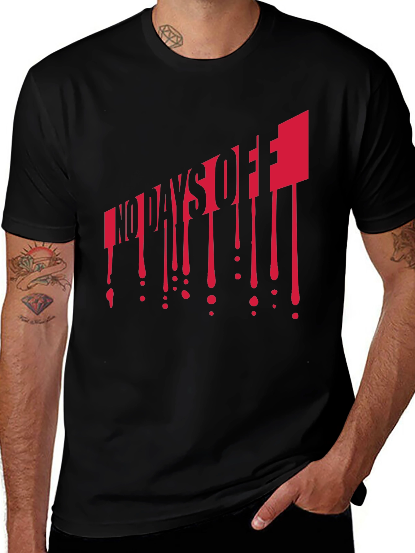 No Days Off Graphic T-Shirt