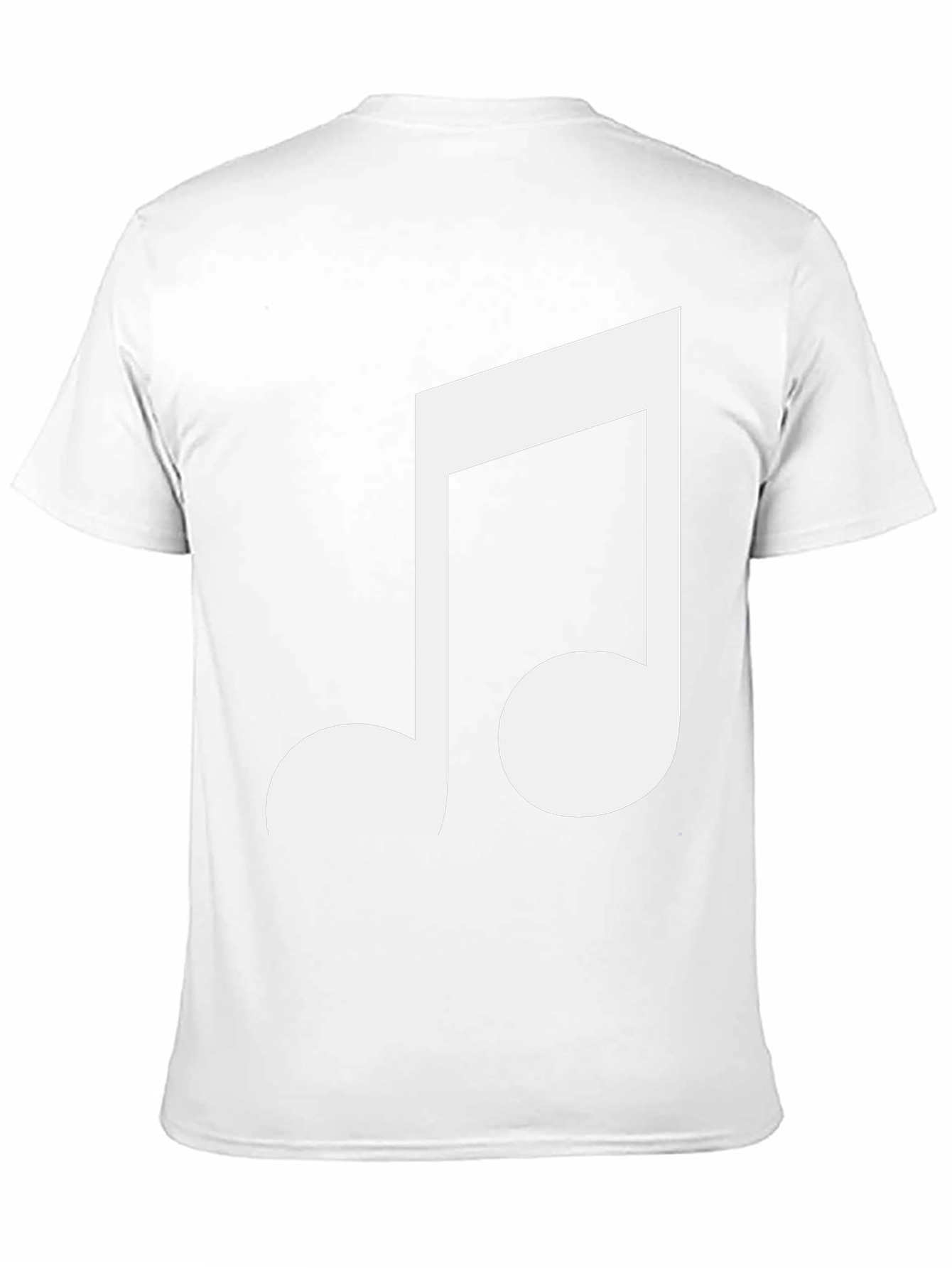 Musical Note Graphic Tee - Black Cotton Shirt