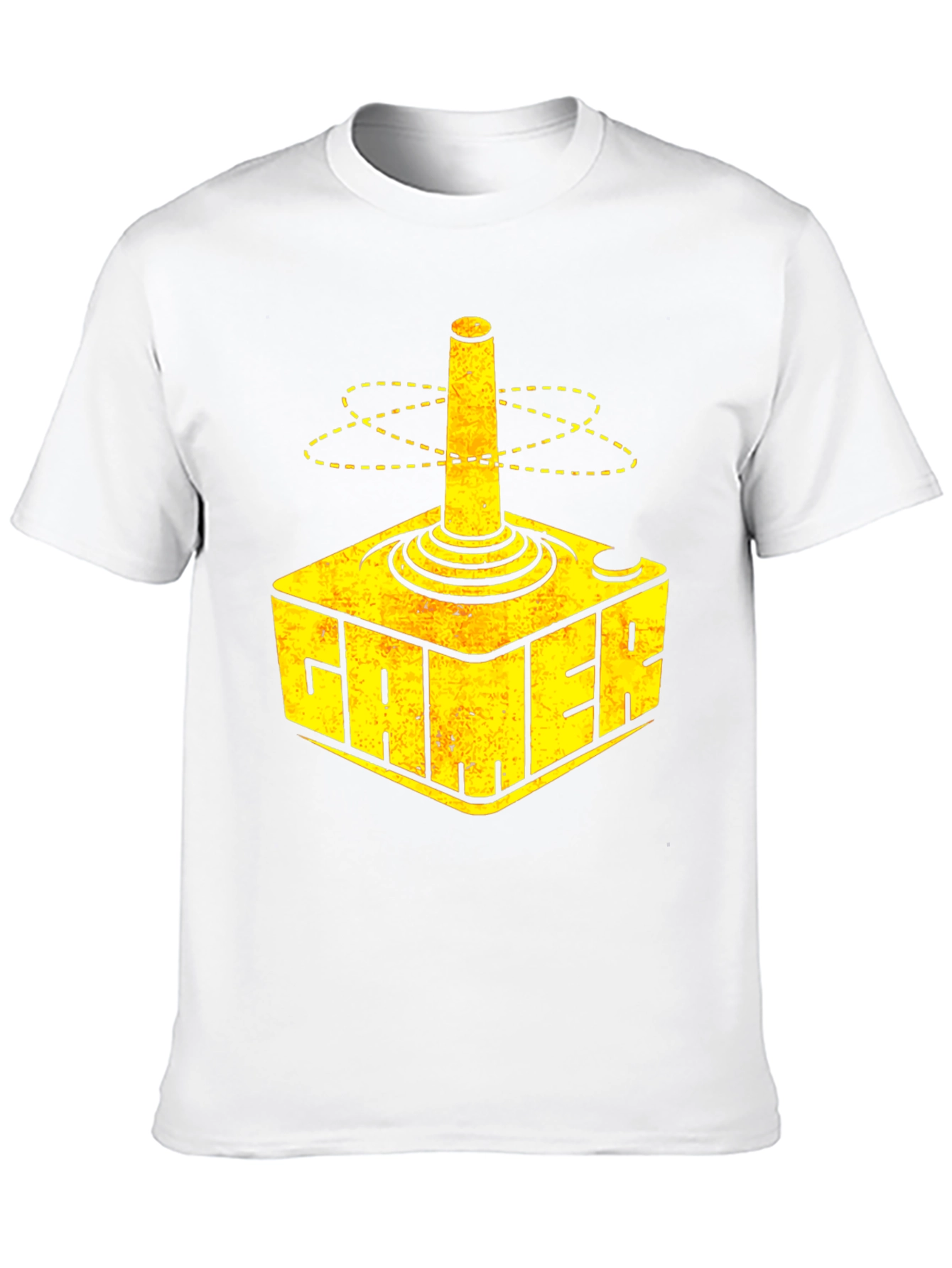Gamer T-Shirt Retro Joystick Design - Black