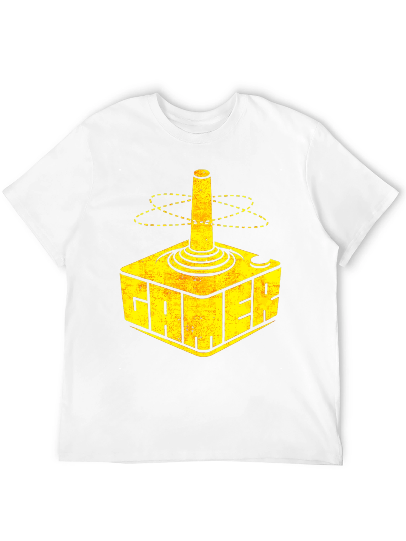 Gamer T-Shirt Retro Joystick Design - Black