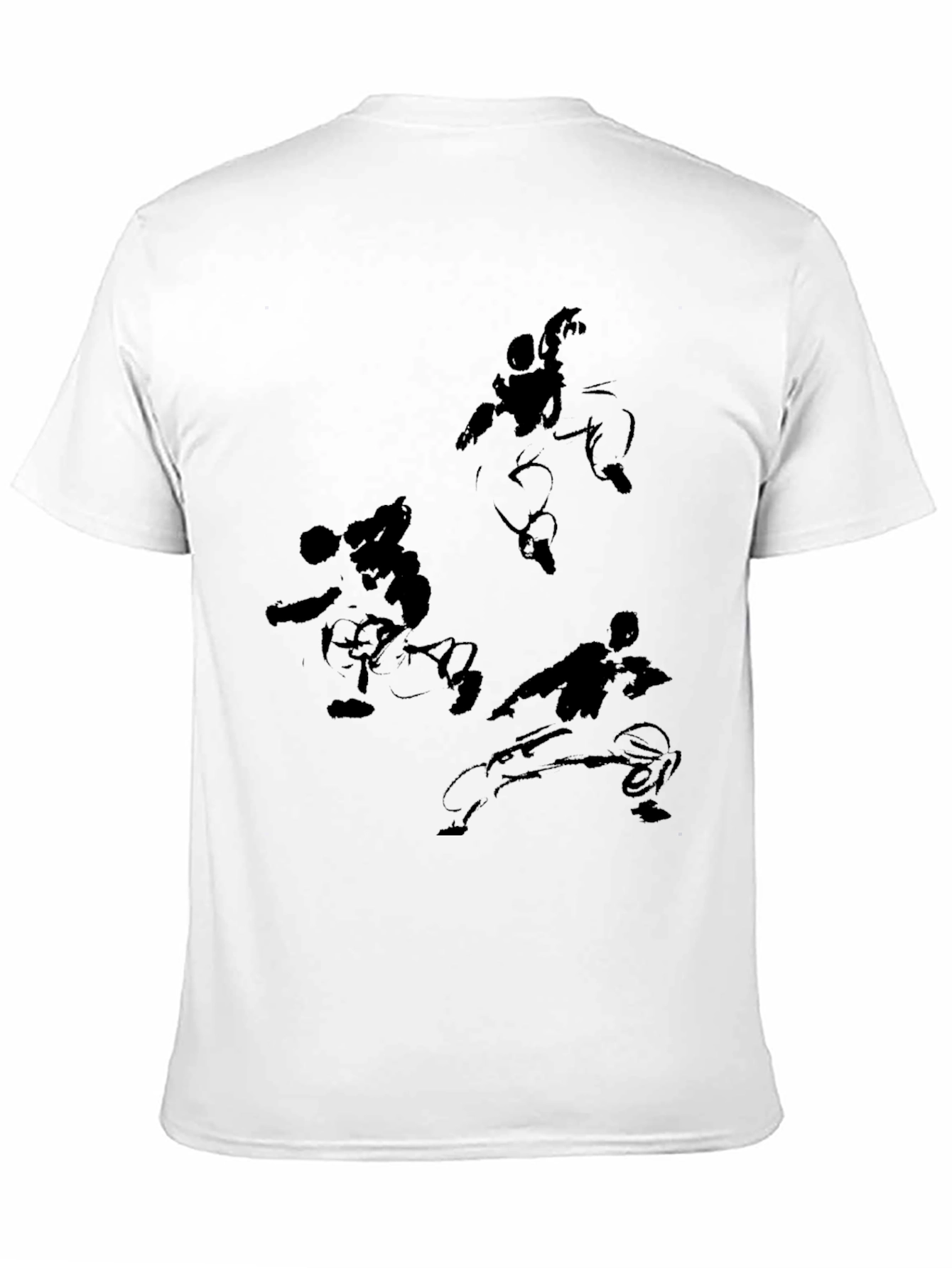 Martial Arts Graphic Tee - Black Cotton