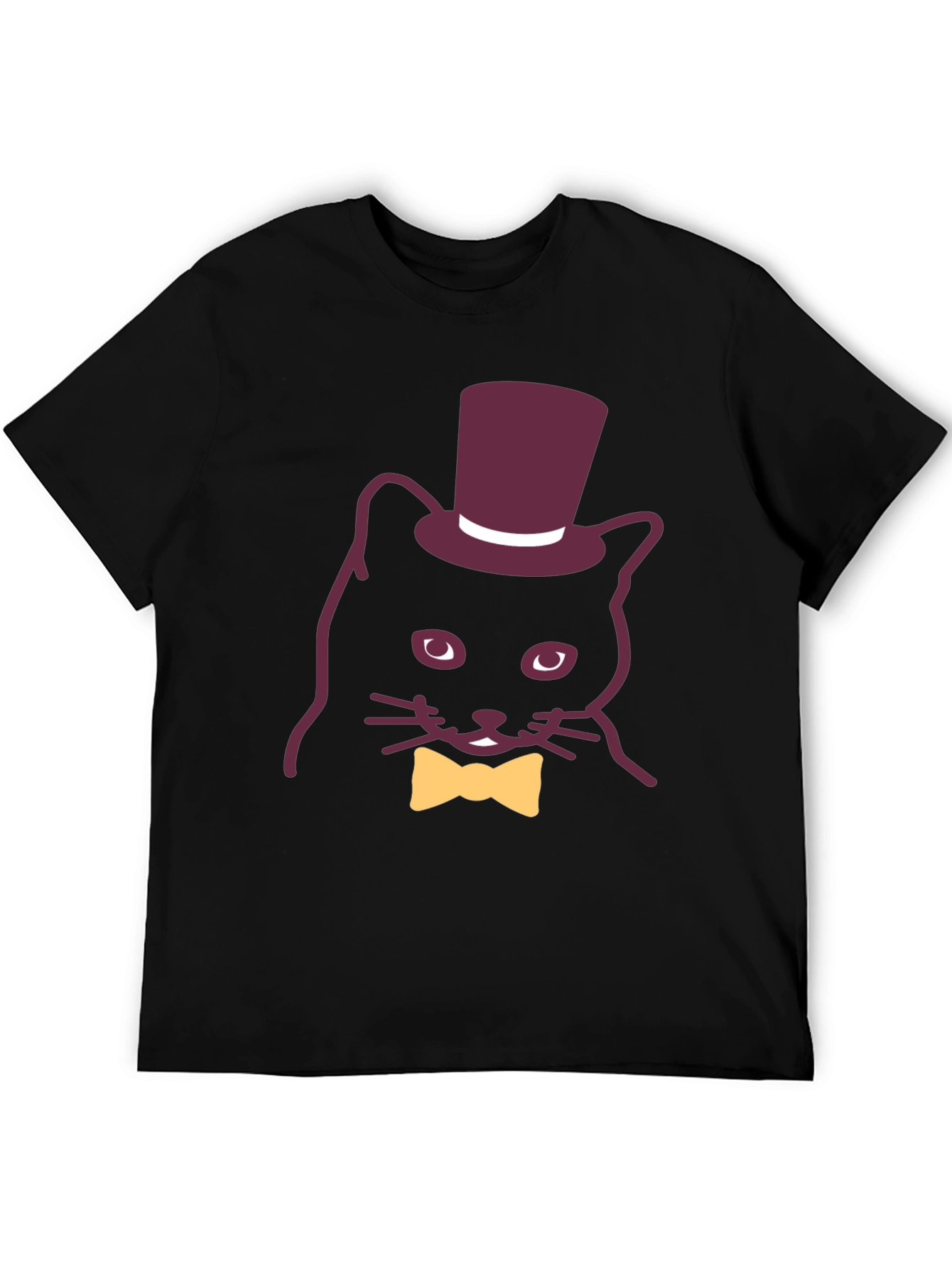 Dapper Cat Tee - Top Hat Bow Tie