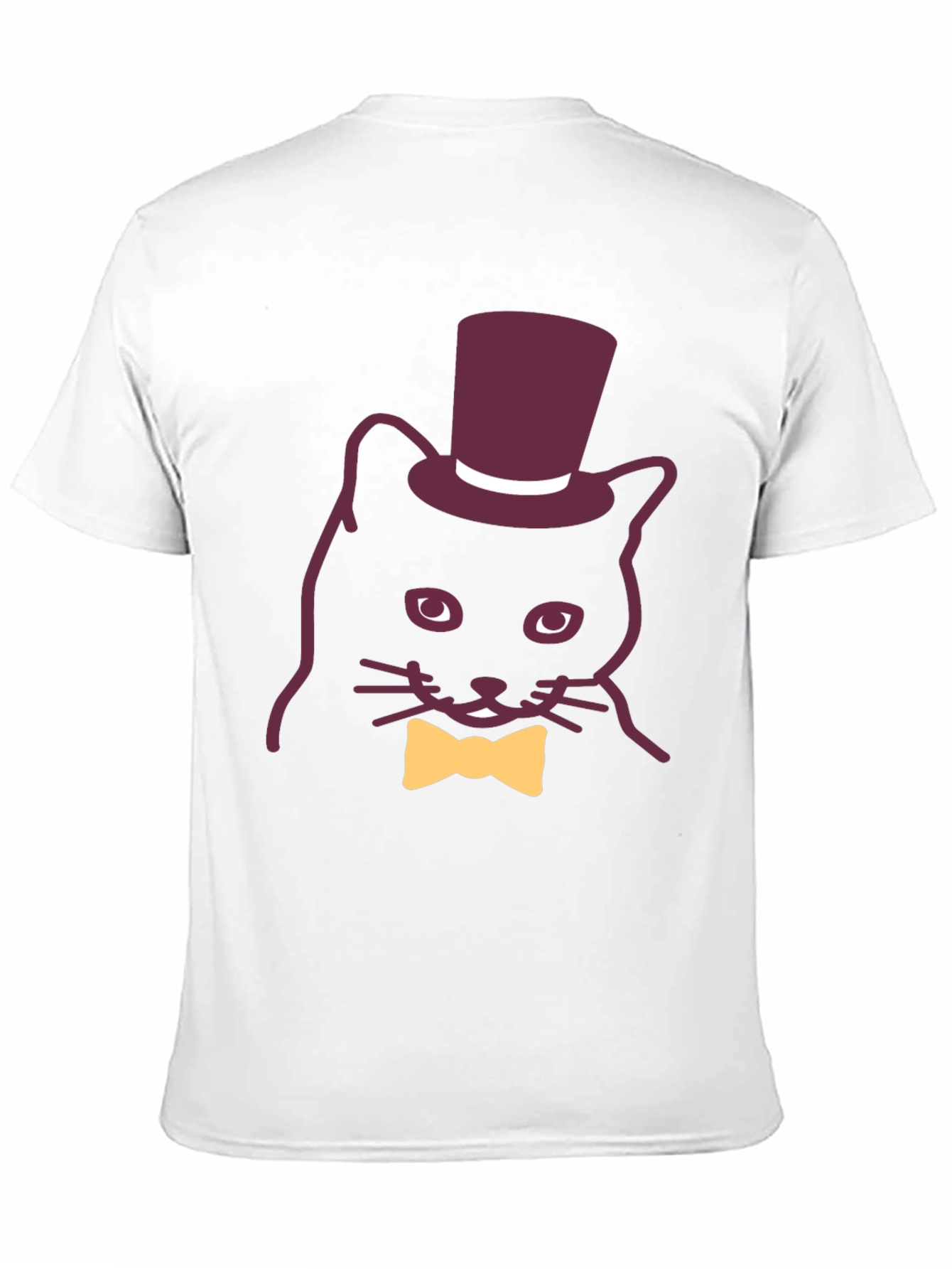 Dapper Cat Tee - Top Hat Bow Tie