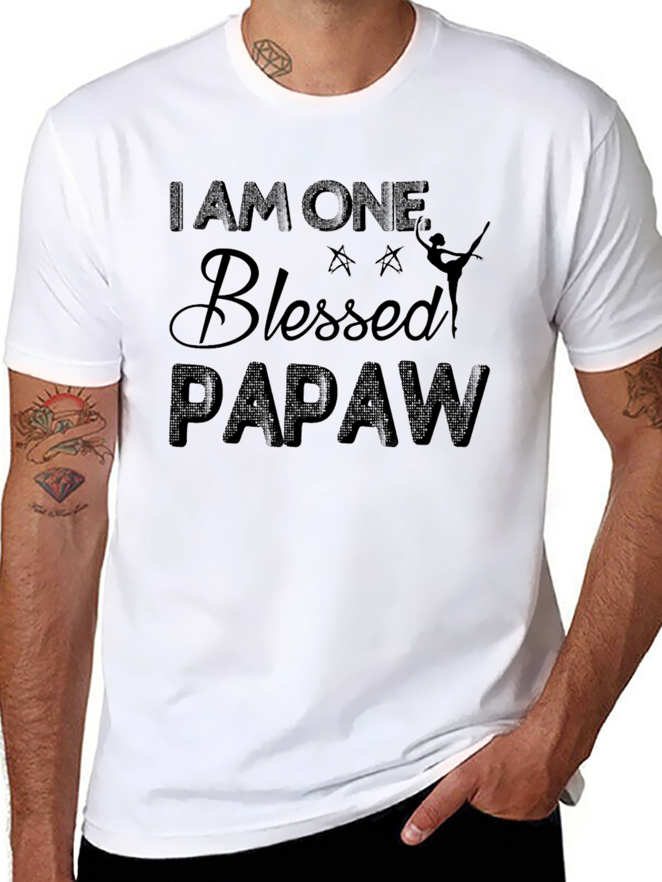 Blessed Papaw T-Shirt - Grandfather Gift