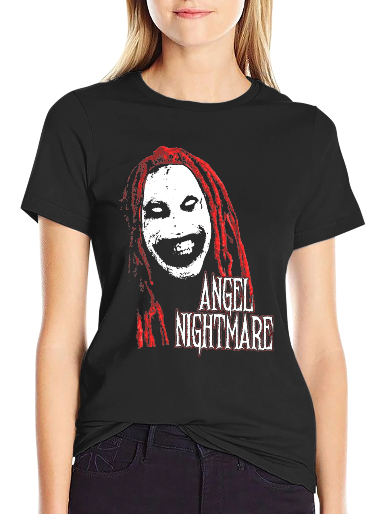 Angel Nightmare Graphic T-Shirt - Horror Tee
