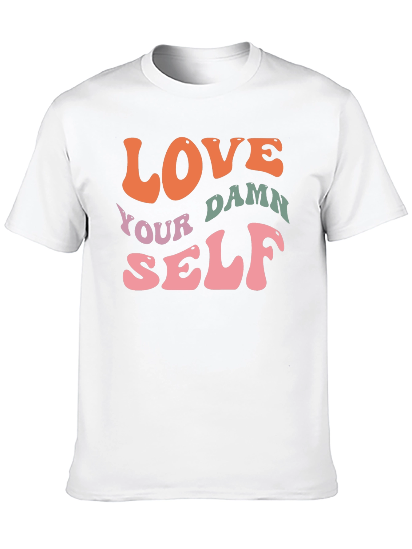 Love Yourself Graphic Tee - Trendy Retro Design