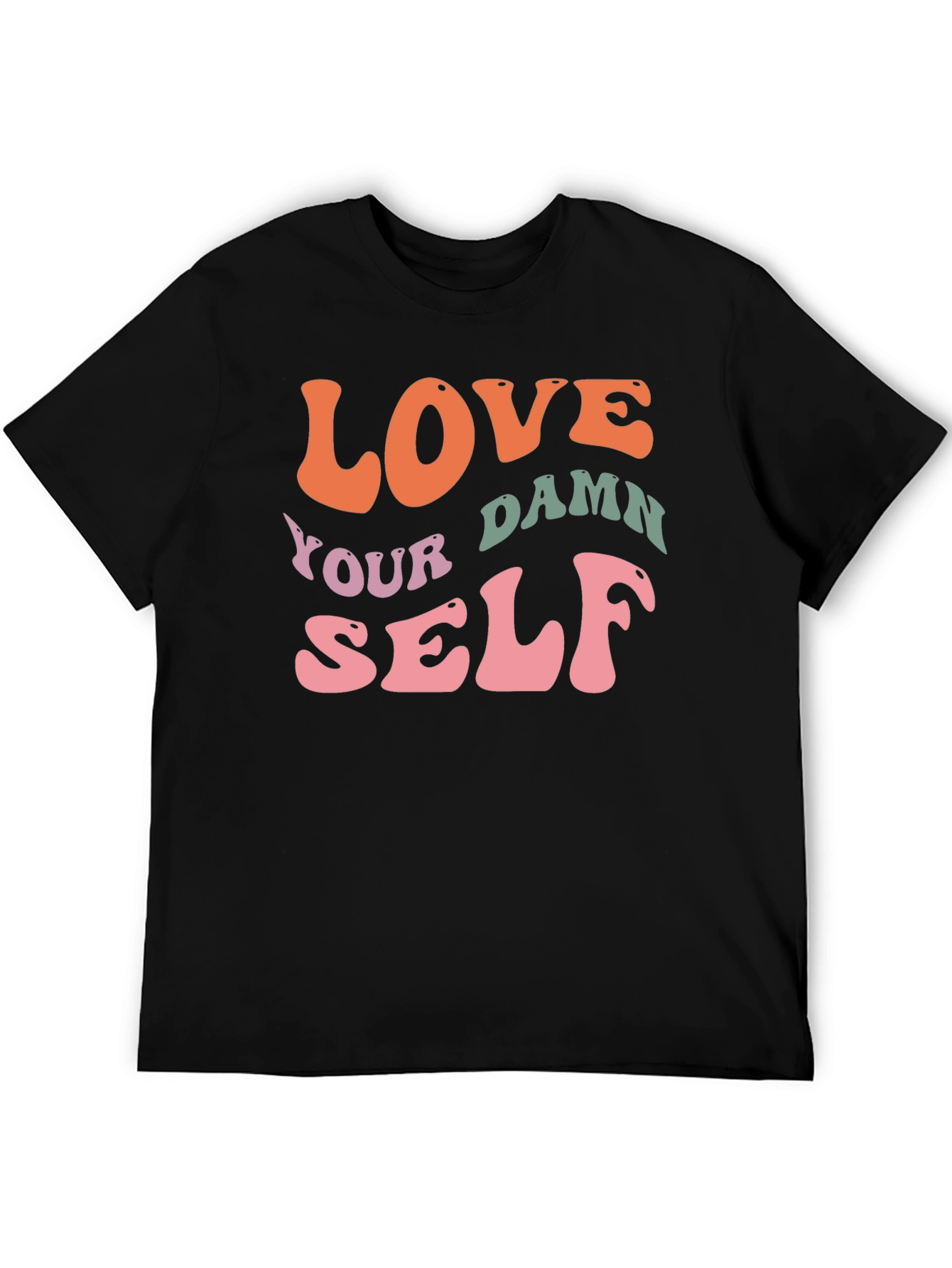 Love Yourself Graphic Tee - Trendy Retro Design