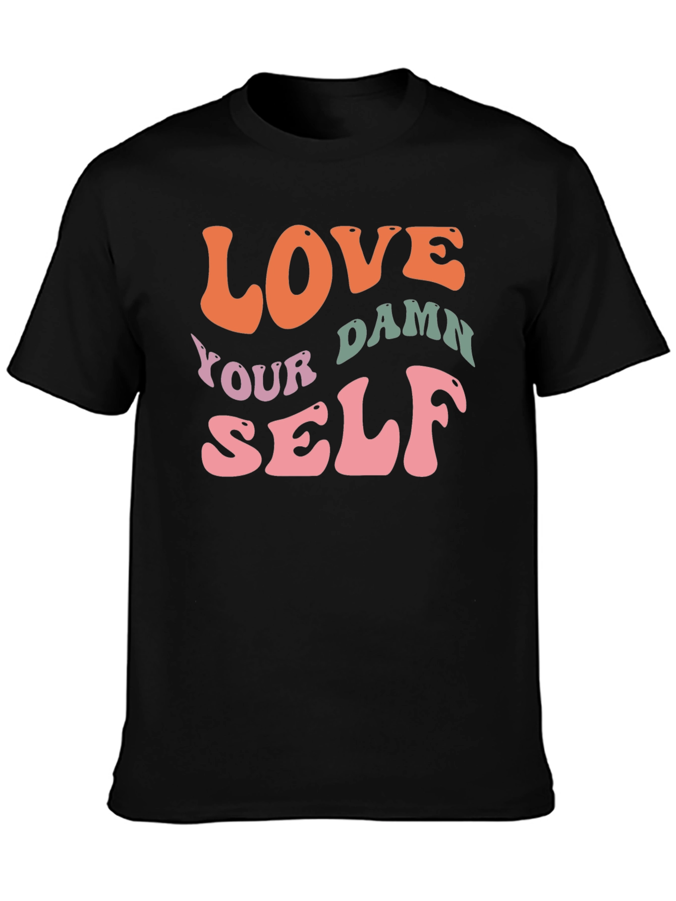 Love Yourself Graphic Tee - Trendy Retro Design