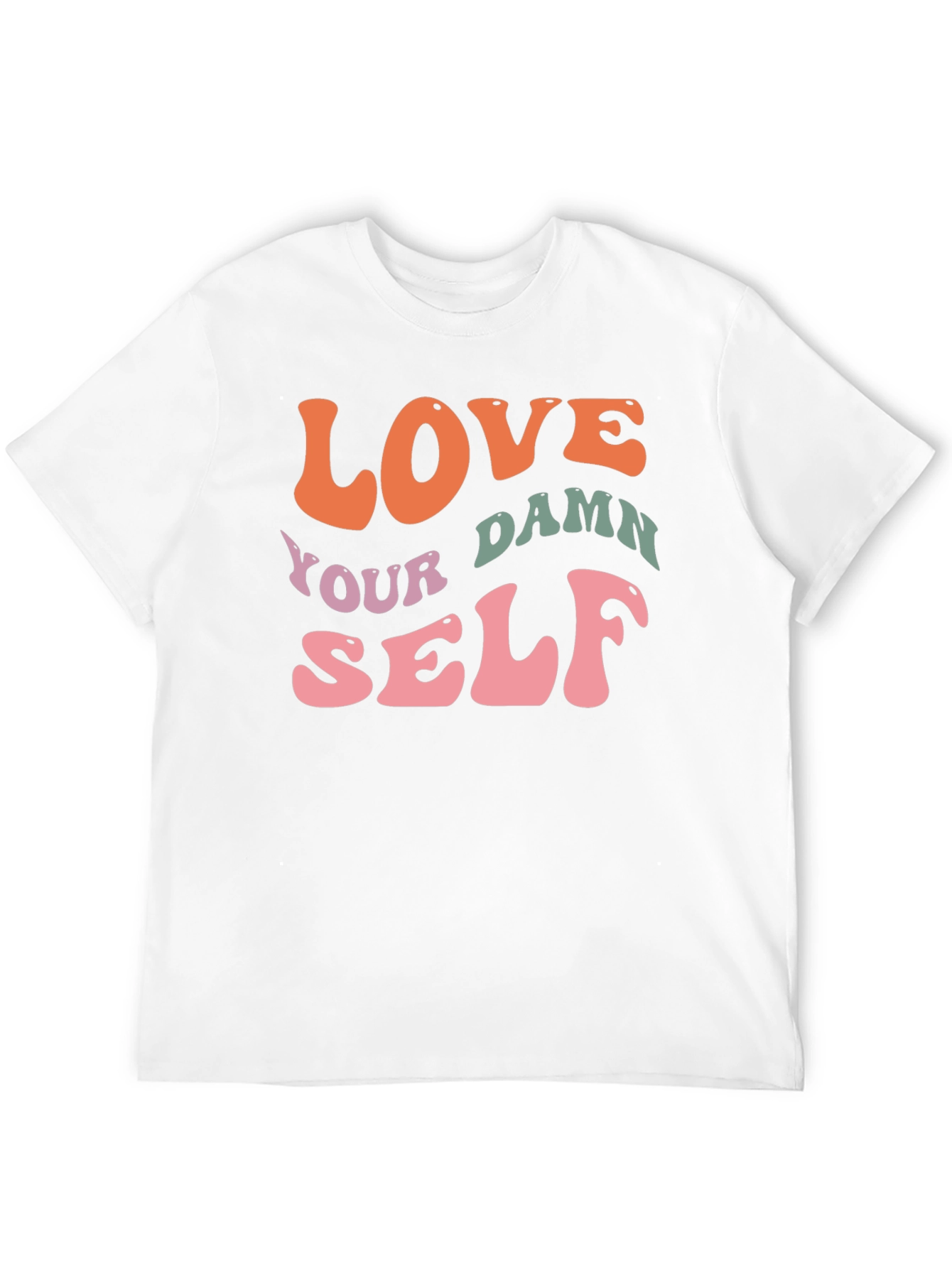 Love Yourself Graphic Tee - Trendy Retro Design